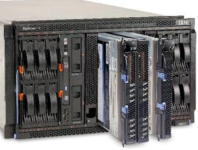 IBM's BladeCenter spitting out Power7 blades