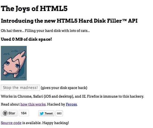 Filldisk example site