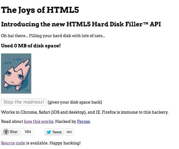 Filldisk example site