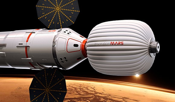 Artist&amp;amp;#39;s impression of the Inspiration Mars spacecraft