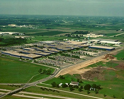 Aerial view of the IBM Rochester facility