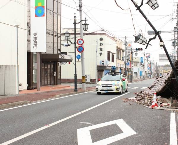 Street View Japan deserted nuclear town