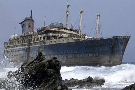 Ship in trouble