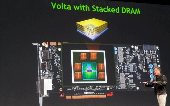 Nvidia is stacking DRAM next to the GPU with its future Volta graphics chip