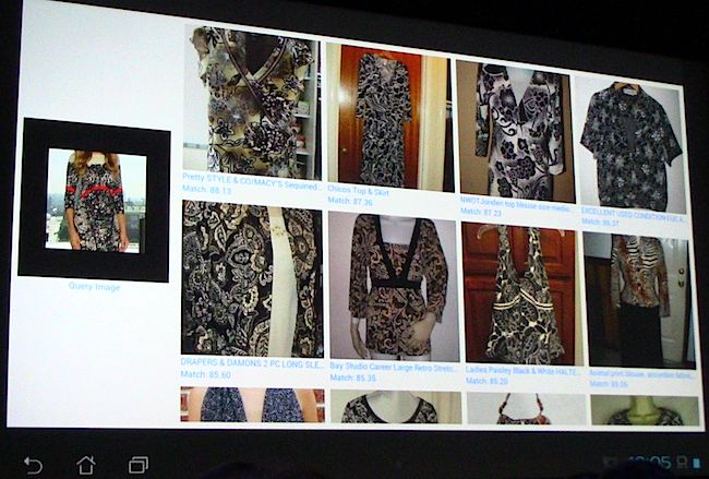 Nvidia's dress-matching software screenshot