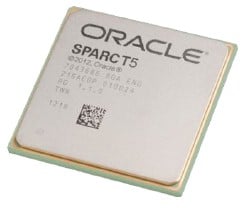 The Sparc T5 chip is not socket-compatible with the Sparc T4