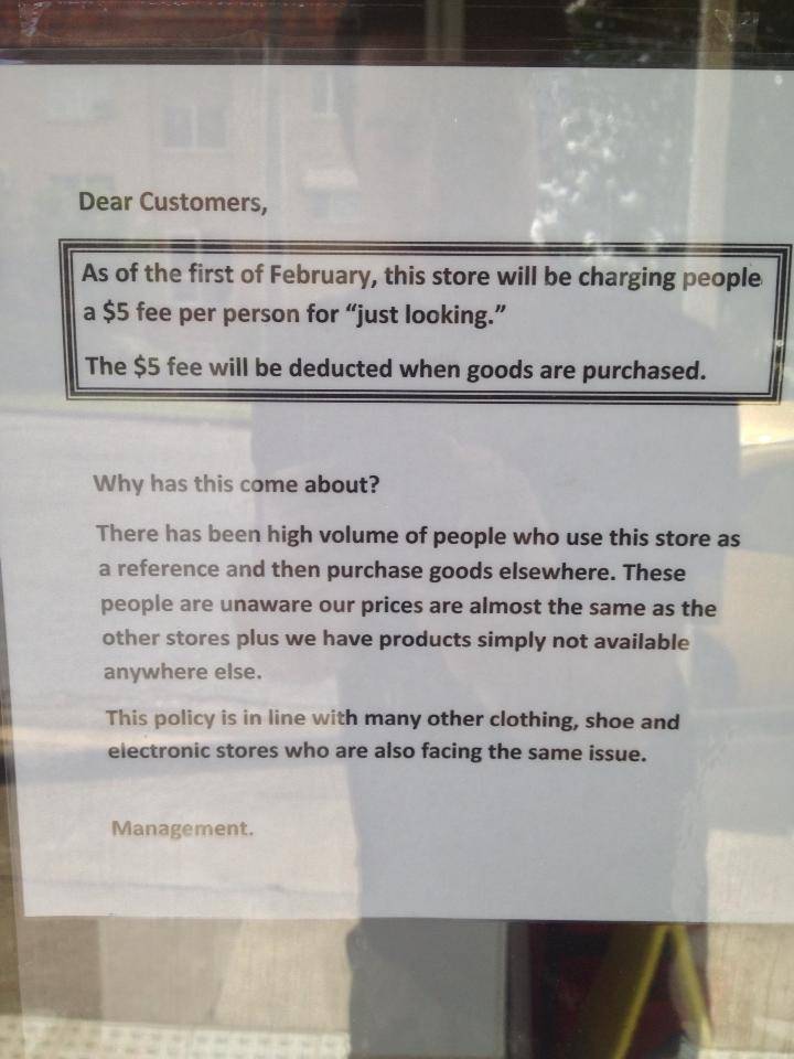 Sign at Brisbane store Celiac Supplies spotted by Redditor Barrett Fox