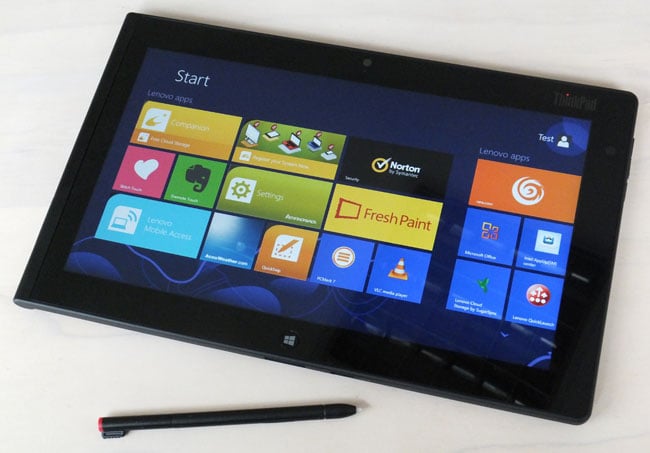 Lenovo ThinkPad Tablet 2 Modern UI