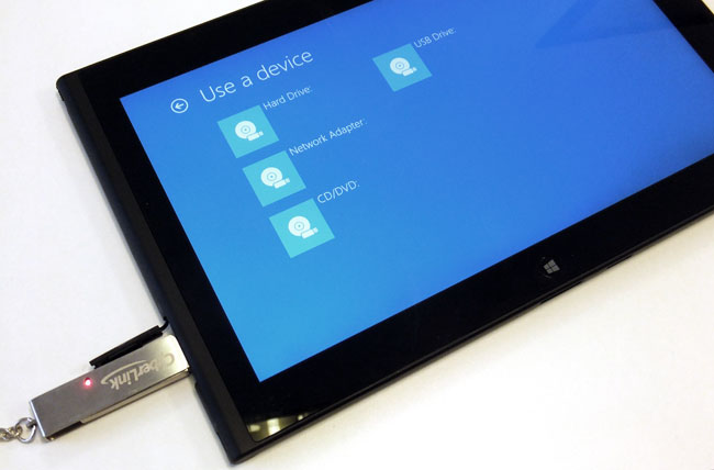 Lenovo ThinkPad Tablet 2 start-up options