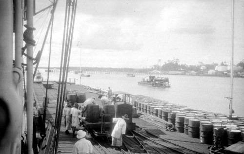 Royal Dutch Petroleum Dock in E Indies