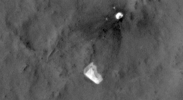 A parachute on Mars