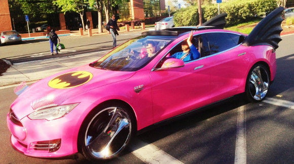 Google&#39;s car puts it in the pink