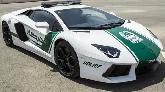 Dubai Lamborghini Aventador police car