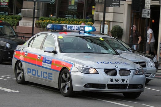 London BMW 5-Series police car