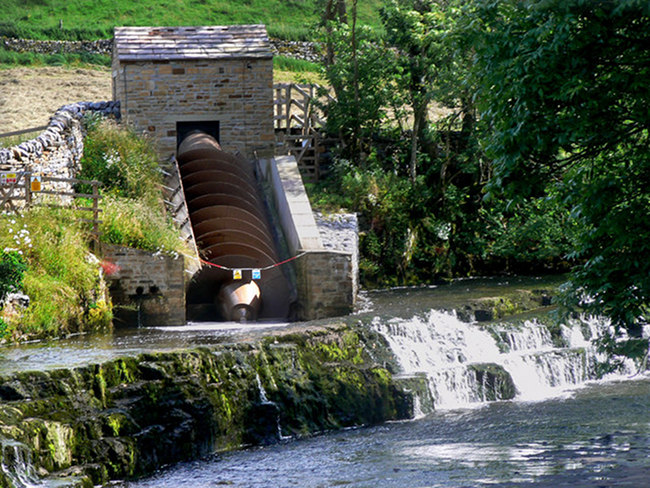 Bainbridge hydro-electric project - the Archimedes screw