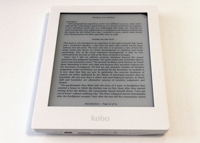 Kobo Aura HD E Ink reader