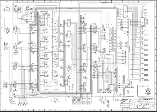Space Invaders schematic