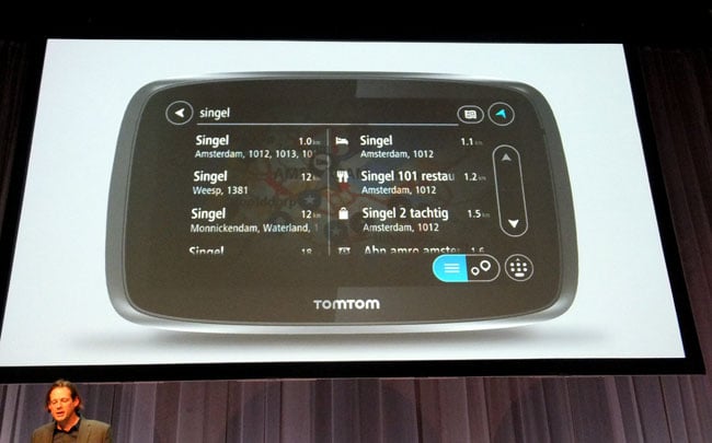 TomTom Go satnav search