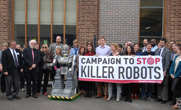 Photo of Campaign to Stop Killer Robots news conference