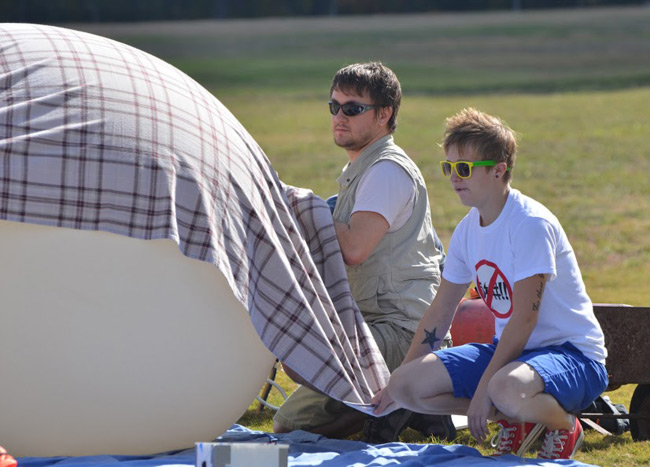 Caleb and the expanding balloon