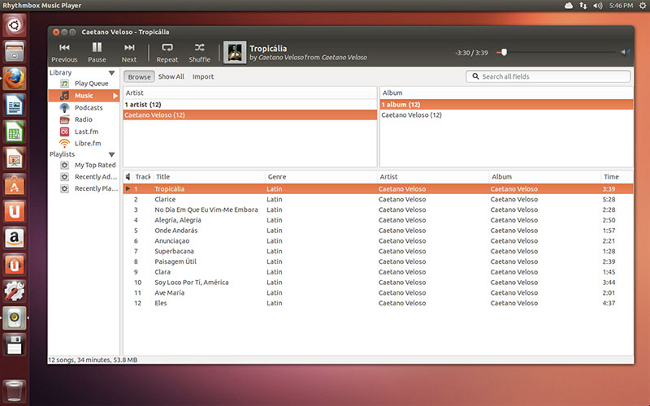 Ubuntu 13.04 music store