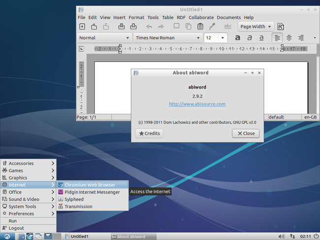 Lbuntu desktop