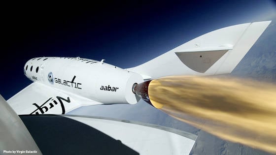 Virgin Galactic's SpaceShipTwo on successful April 29, 2013 test flight