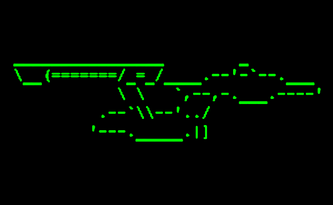 USS Enterprise in Ascii