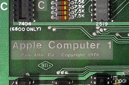 Detail of Apple 1 Board