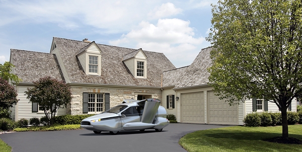 Terrafuiga TF-X VTOL flying car parked