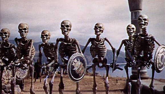 Ray Harryhausen's skeleton army from 