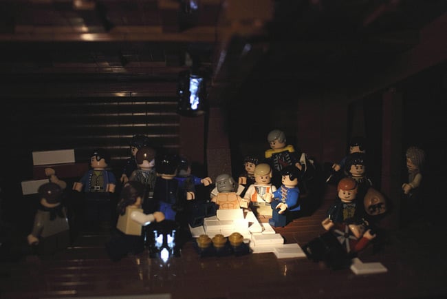 The death of Nelson, depicted in Lego by James Pegrum