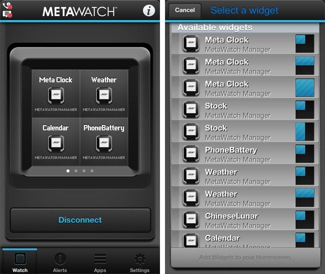 MetaWatch Frame app