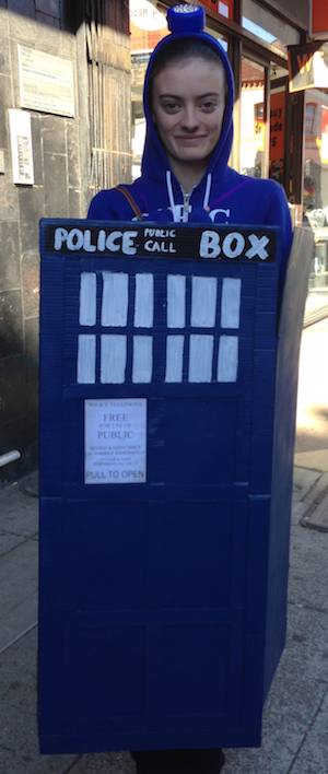 Sydney woman Kate, dressed as the TARDIS