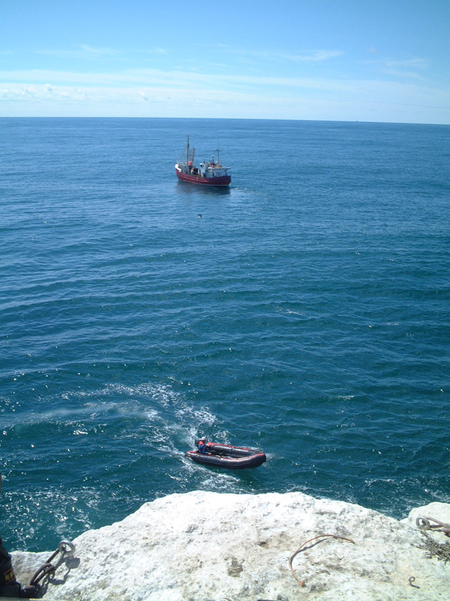 The view from atop Rockall in 2005