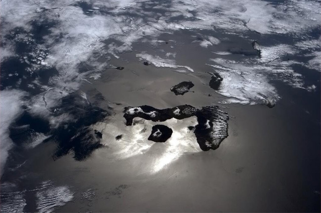 The Galapagos Islands seen from the ISS. Pic: Chris Hadfield