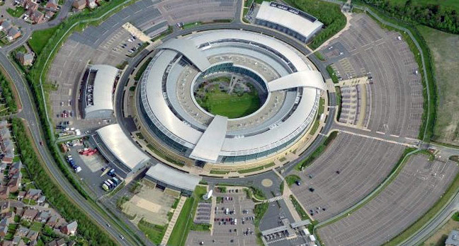 GCHQ Benhall doughnut aerial view