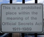 Official Secrets Act street sign