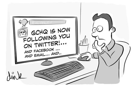 GCHQ is following you on Twitter, Faceboo, email...