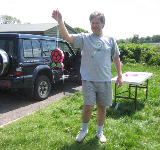 Dave and the Pi payload prior to launch