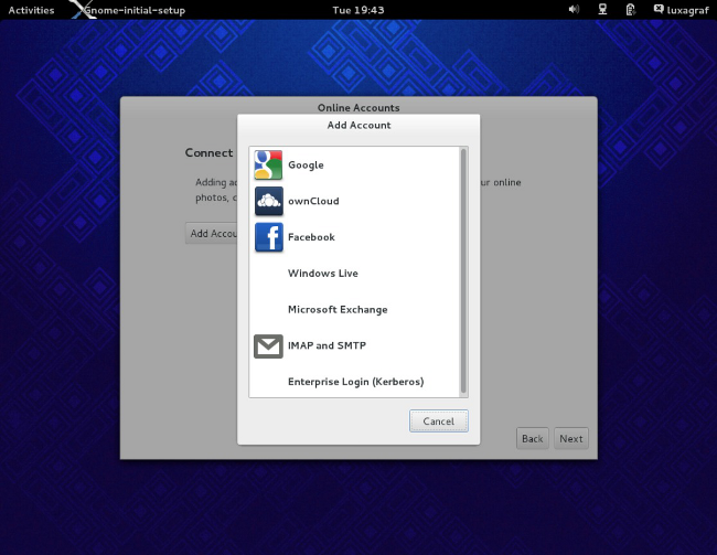 Gnome Social, Fedora 19 beta