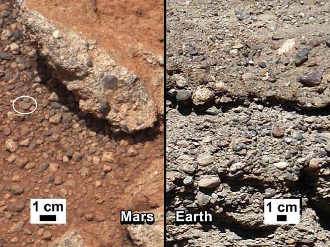 Martian rocks compared with ones on Earth