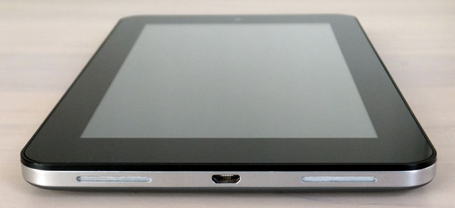HP Slate 7 Android tablet speakers and micro USB interface