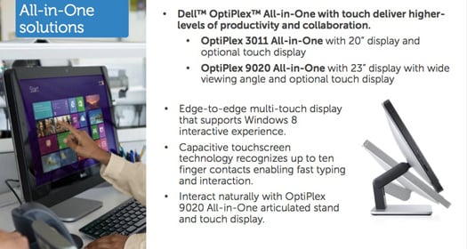 Dell 20-inch OptiPlex 3011 and 23-inch OptiPlex 9200 All-in-One systems