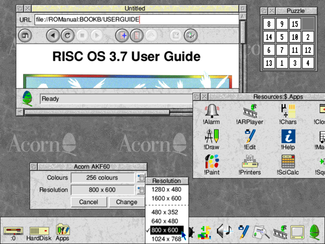 RISC OS dates back to before any of this was taken for granted