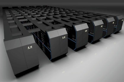 Artist rendering of China's shiny newTianhe-2 supercomputer