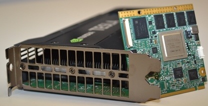 The Tegra 3 ARM board and Tesla K20 GPU powering Pedraforca