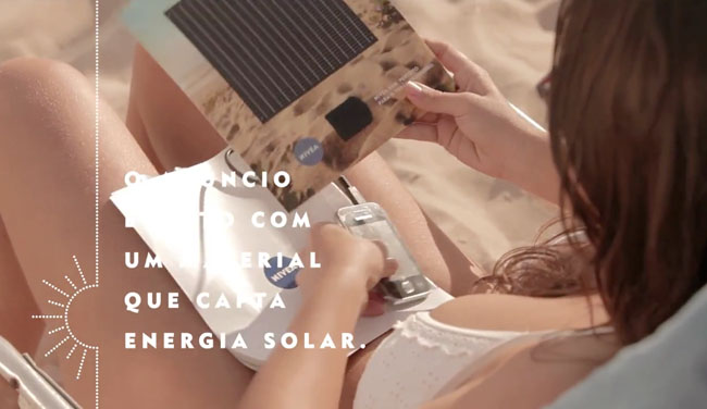 Nivea's free Brazilian solar phone charger