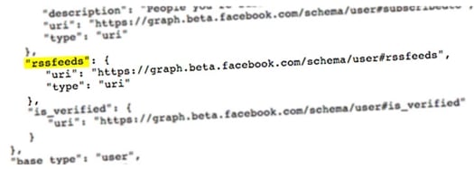 Possible Facebook RSS code