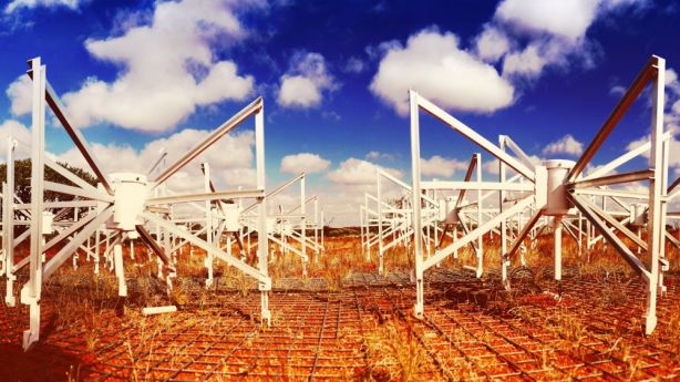 Murchison Widefield Array telescope installation